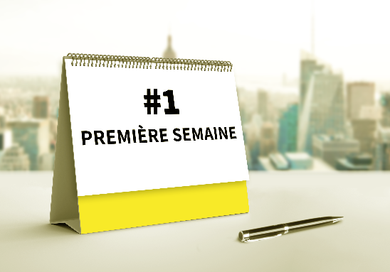Photo d'un calendrier de la première semaine