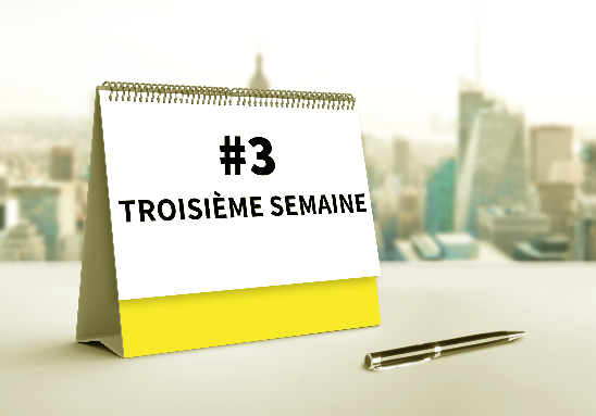 Photo d'un calendrier de la première semaine